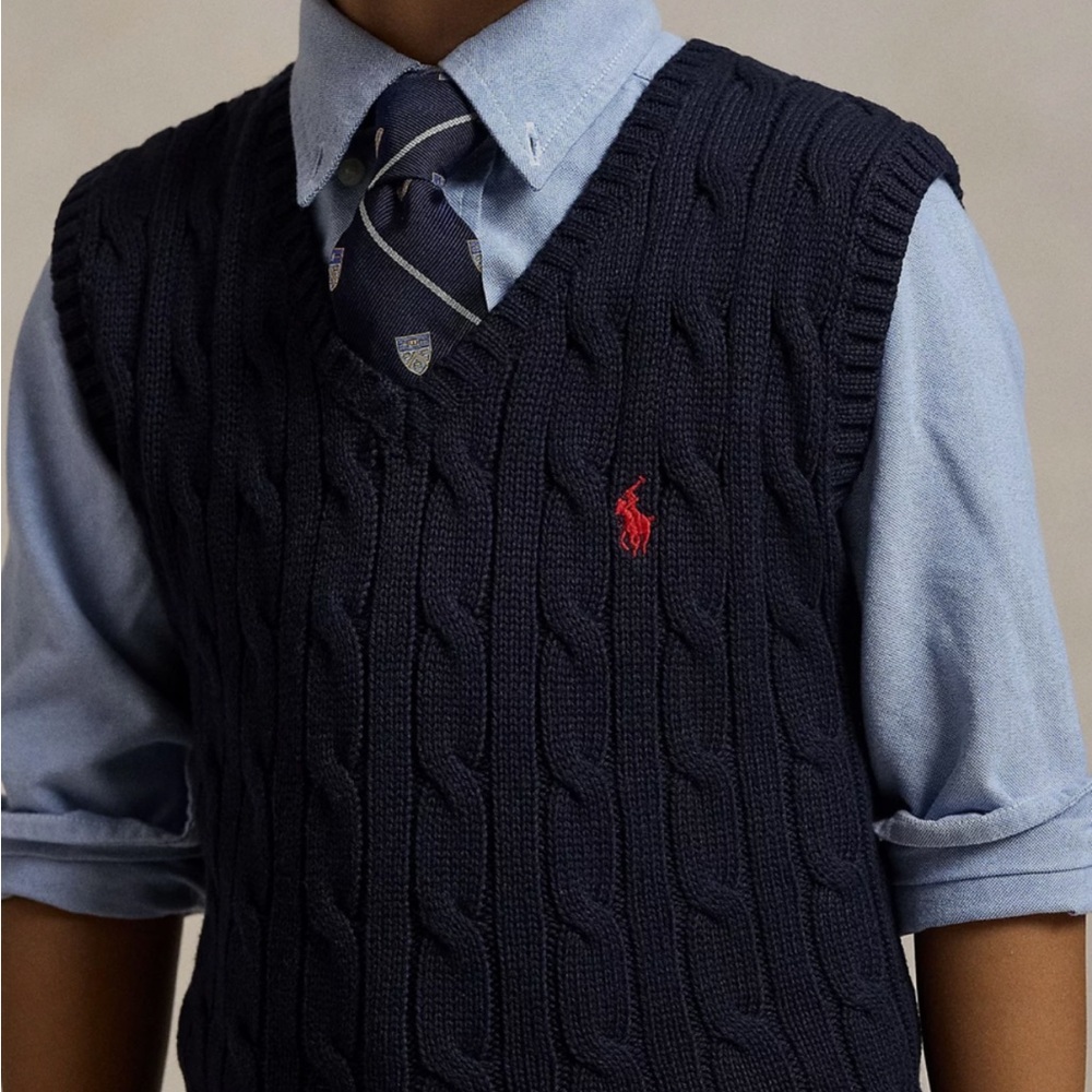 Polo Ralph Lauren Boy’s Navy Sweater Vest, size Large (14/16)